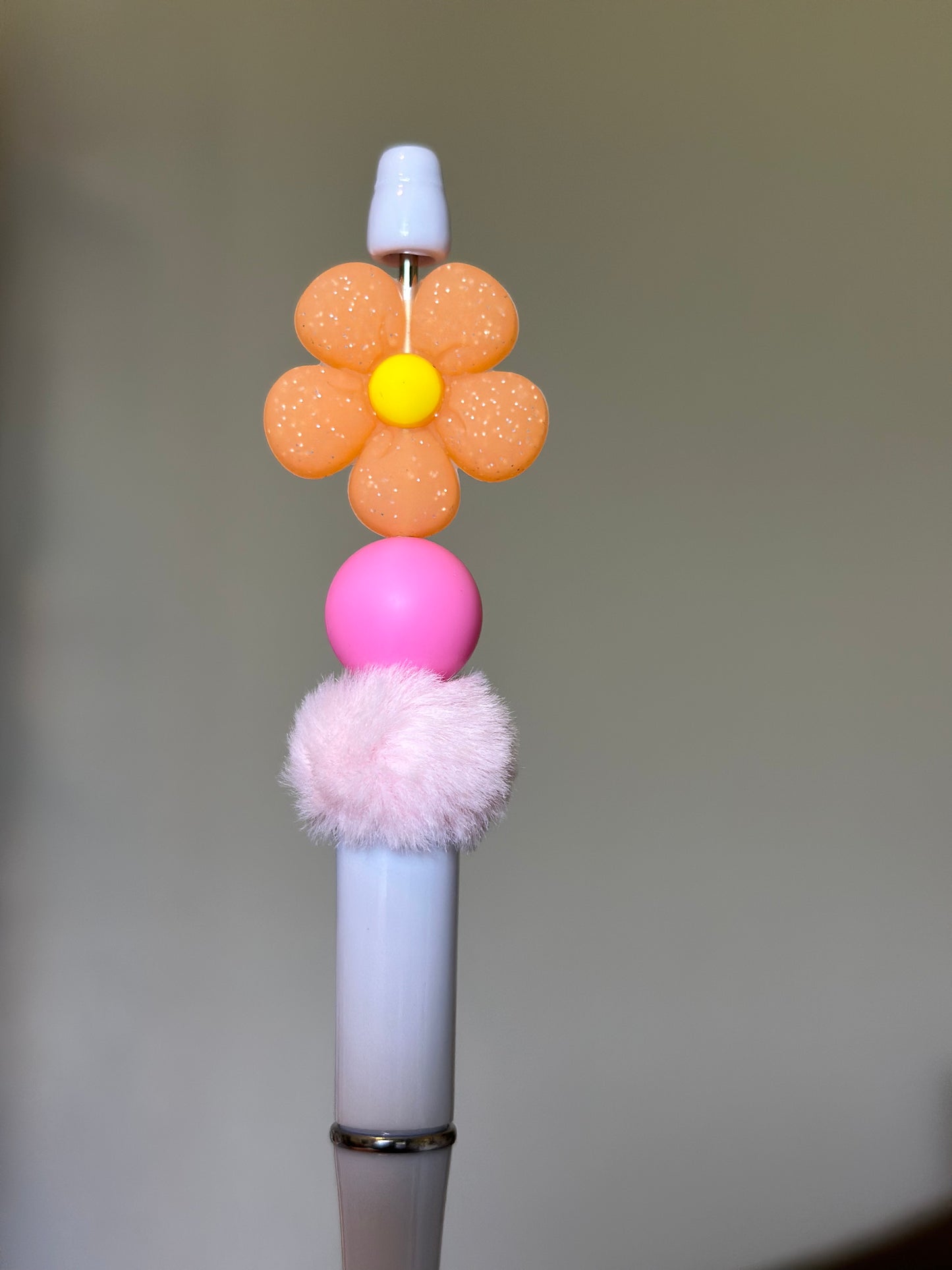 Daisy - Orange w/Glitter