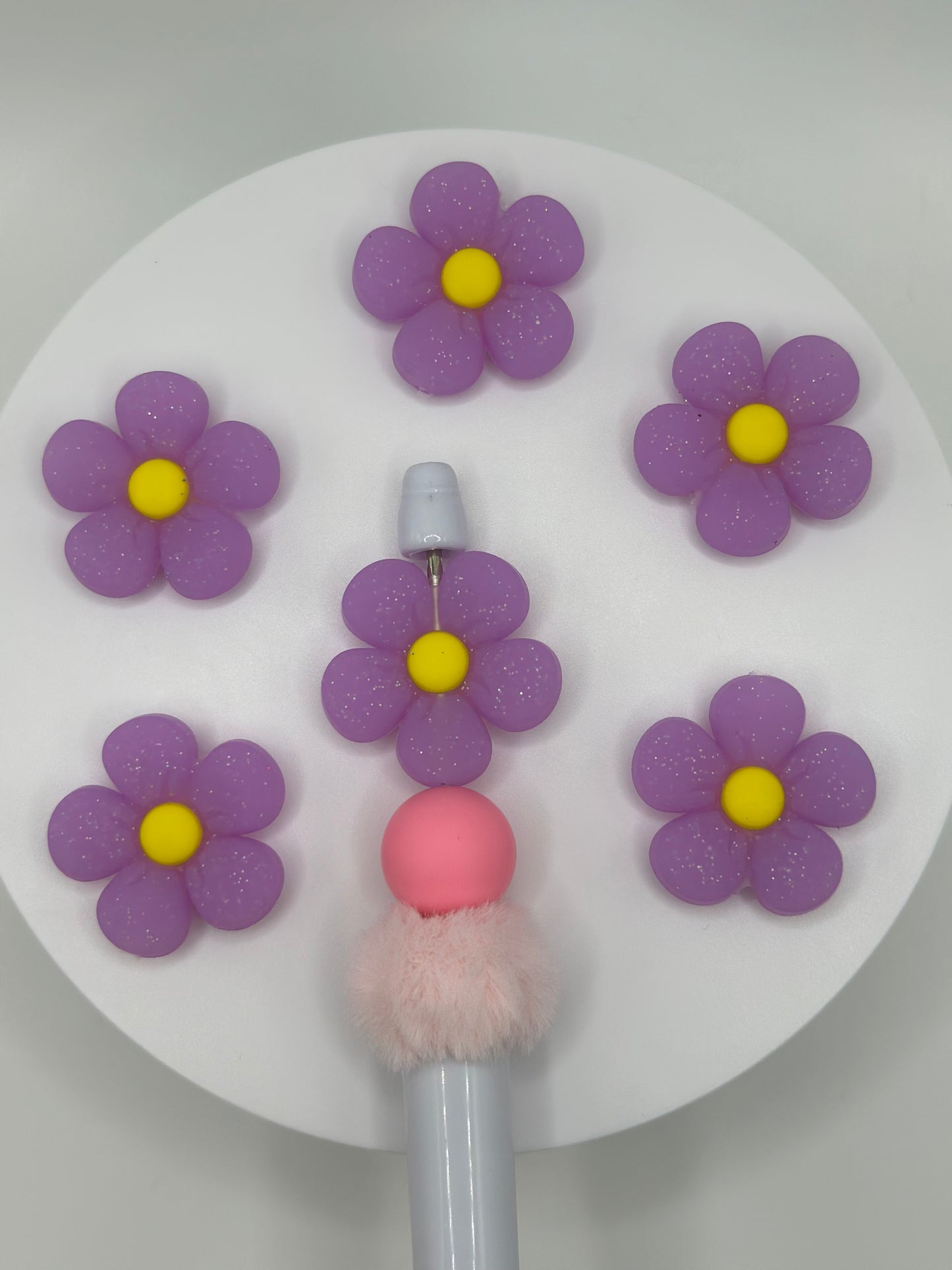 Daisy - Lavender w/Glitter